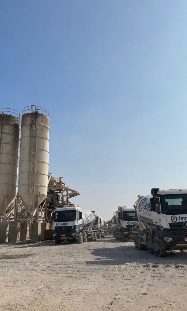JAMCO ready-mix concrete batching plant in Egypt